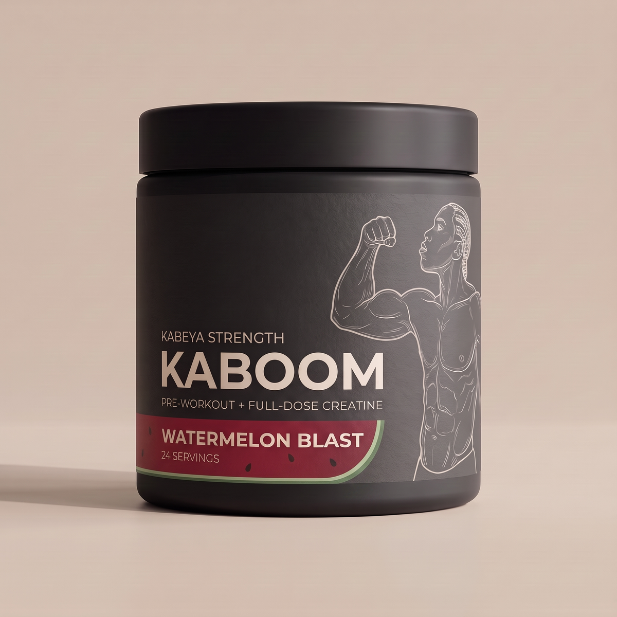 KABOOM Pre-Workout + Creatine – Watermelon Blast (380g)